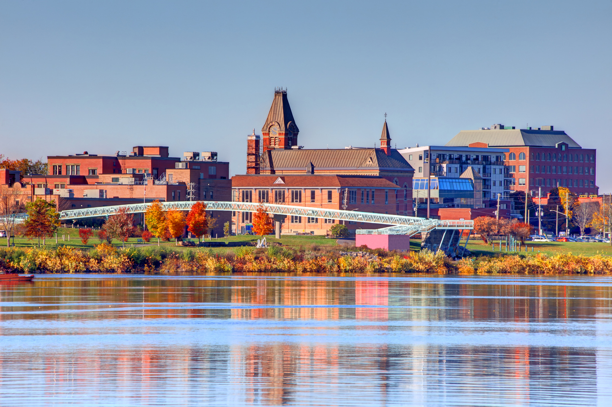Vue de Fredericton, Nouveau-Brunswick