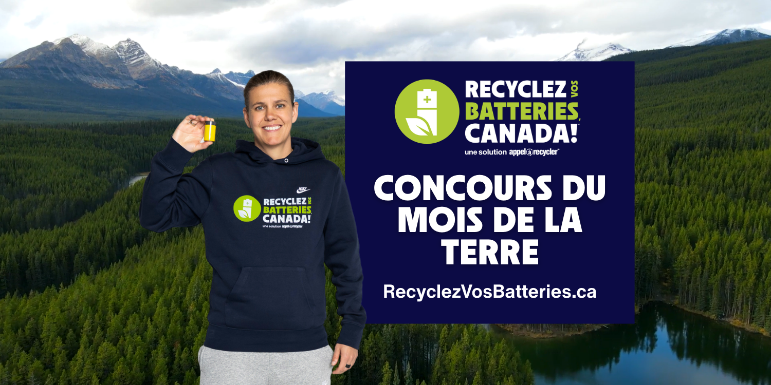 Christine Sinclair invite les Canadiens à faire le quiz sur le recyclage des piles et batteries pour le Mois de la Terre