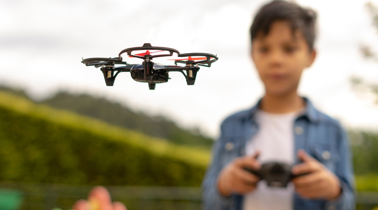 drone avec batterie électrique
