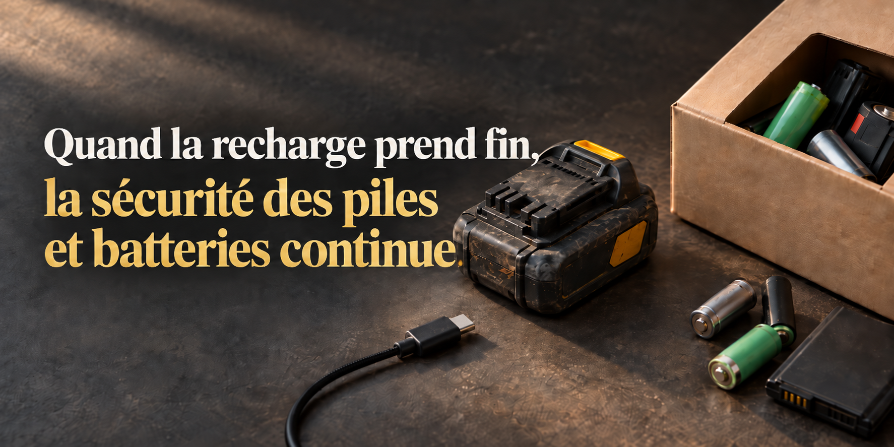 Quand la recharge prend fin, la sécurité des piles et batteries continue